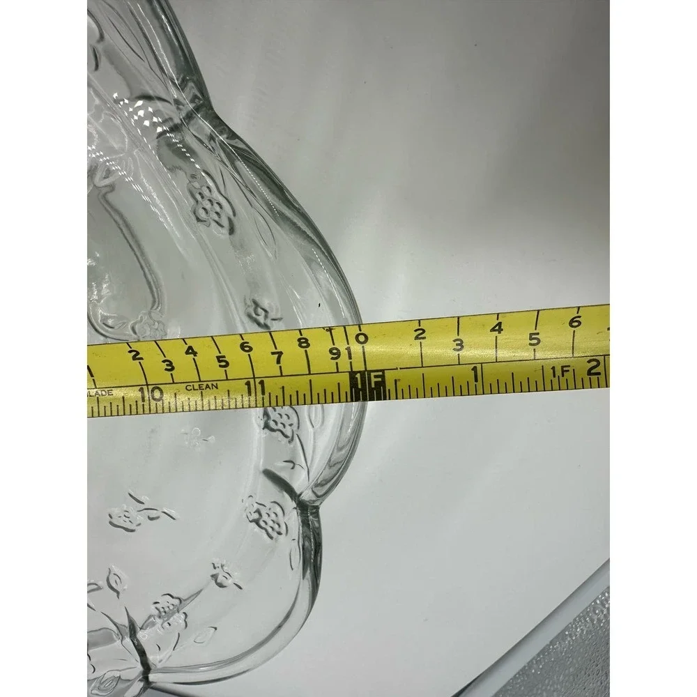 Vintage Pedestal Glass Cake Stand with Dome Holds 12